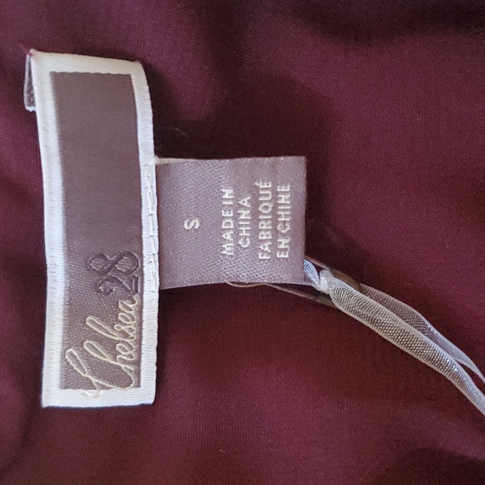 NWT Chelsea 28 Satin Velvet Dress, Small - Picture 9 of 11